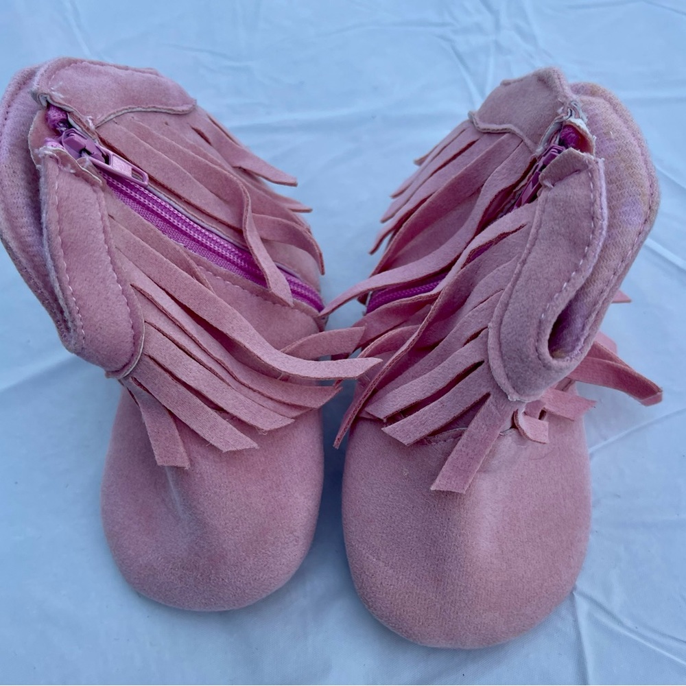 Pink boot slippers size 1